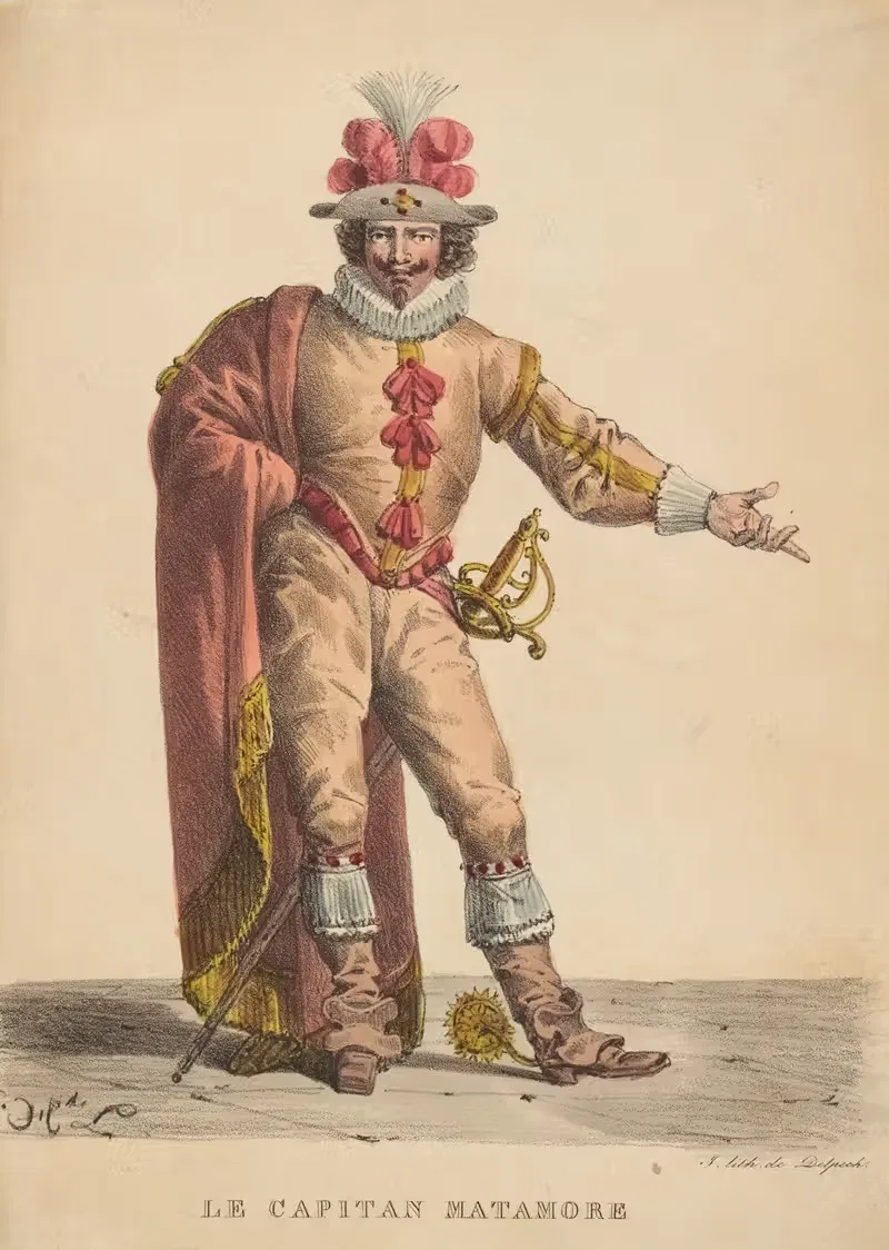 Капитан Матамор by Гипполит Леконт, 1821 — digital art print download