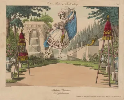 Madame Romanini, la sylphide aerienne by Johann Christian Schoeller, 1837 — digital art print download