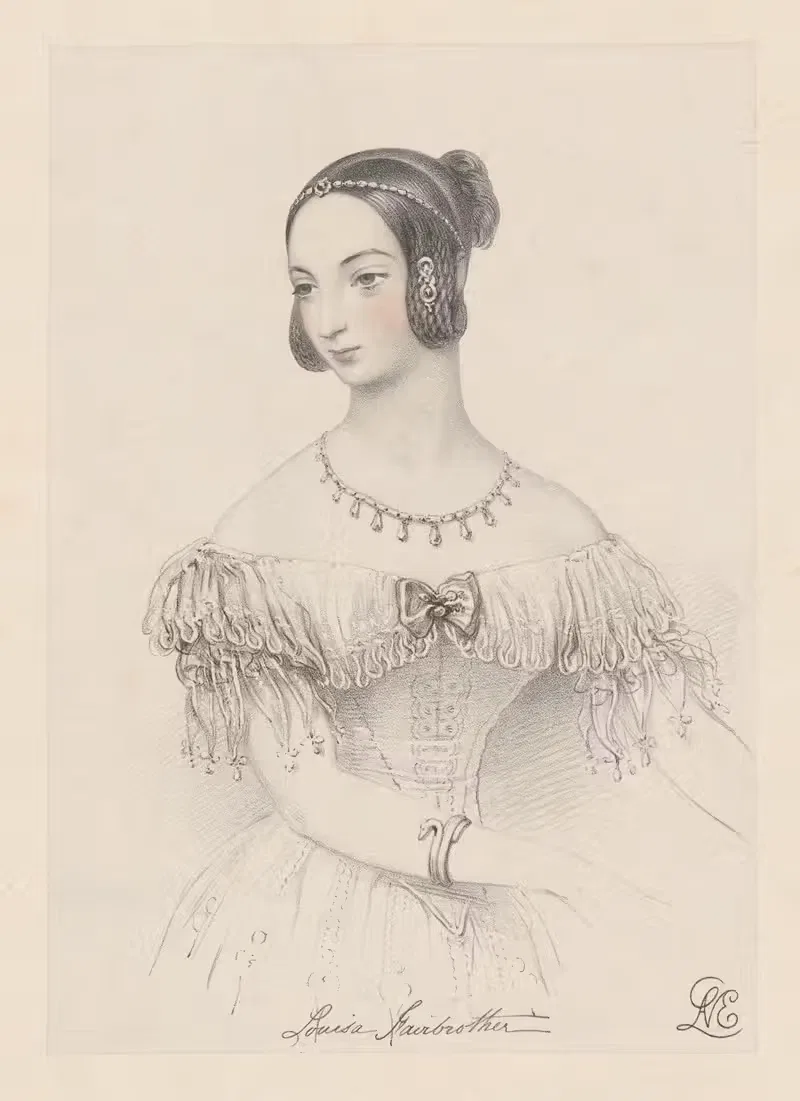Луиза Фэрброутер by Джон Брандард, 1839-1845 — digital art print download