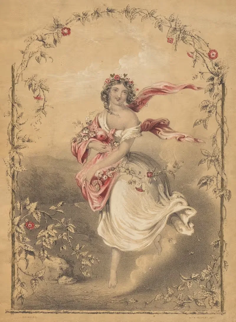 Мисс Луиза Вининг by Джон Брандард, 1840-1859 — digital art print download