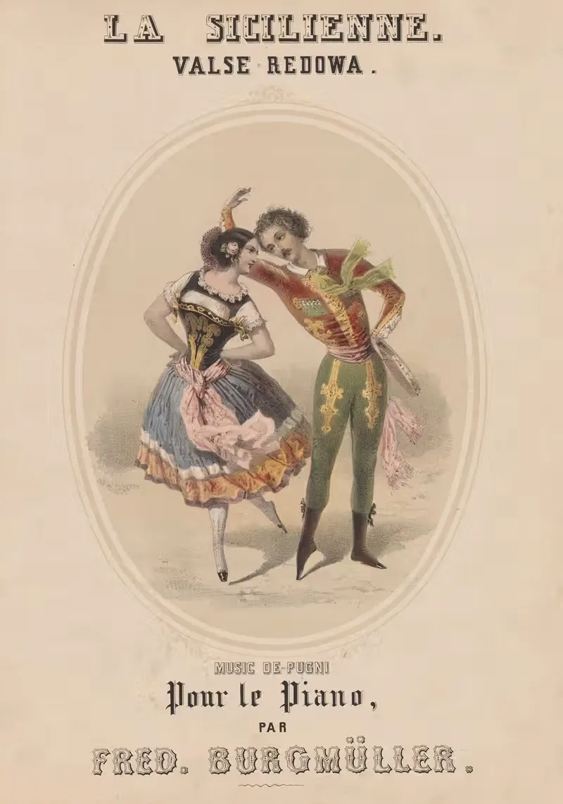 Сицилианка. Вальс редова by Сарони, Мэйор и Кнапп Лит., 1850 — digital art print download