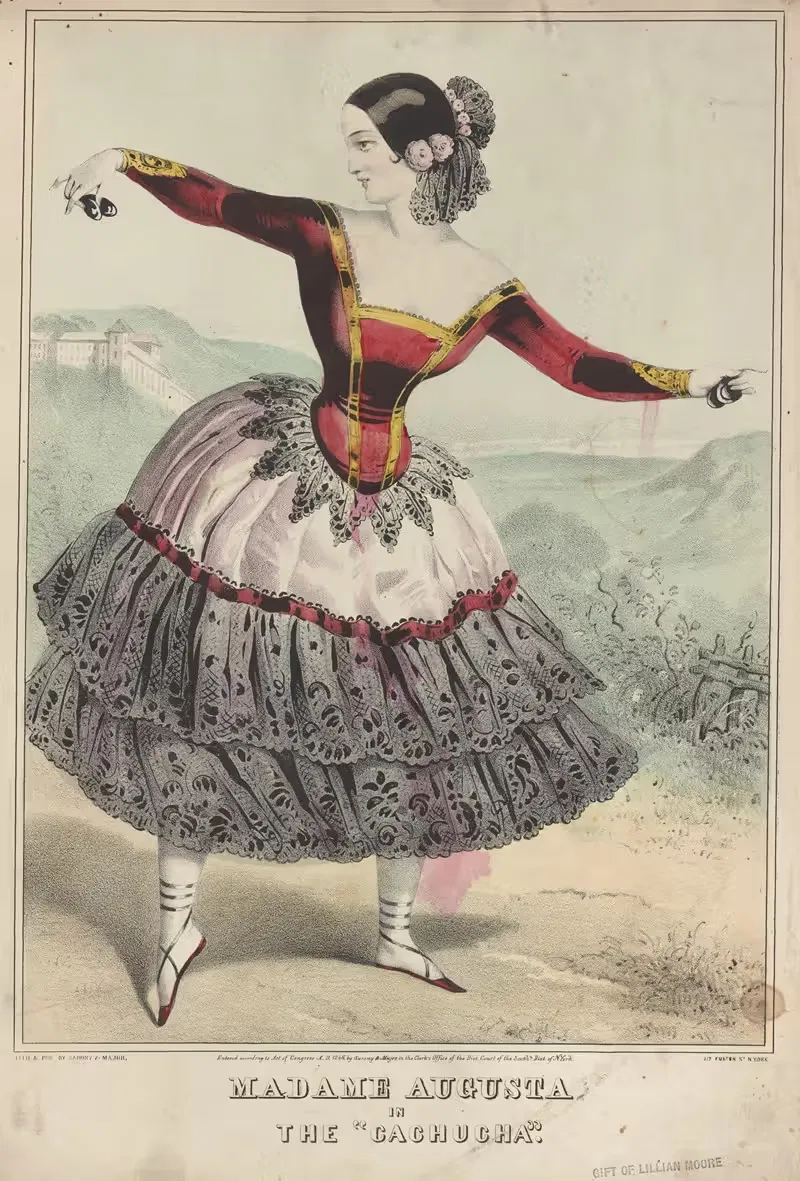 Мадам Августа в 'Качуче' by Сарони, Мэйор и Кнапп Лит., 1846 — digital art print download