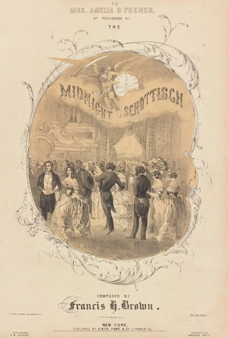Полуночный шоттиш by Сарони, Мэйор и Кнапп Лит., 1852 — digital art print download