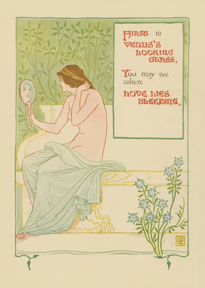 Зеркало Венеры by Уолтер Крейн, 1899 — digital art print download