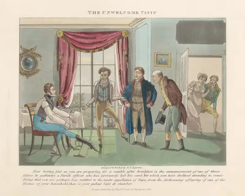 Нежеланный визит by Даниэль Томас Эгертон, 1824 — digital art print download