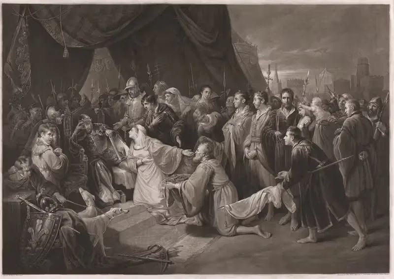 Капитуляция Кале by Эдвард Берд, 1815 — digital art print download