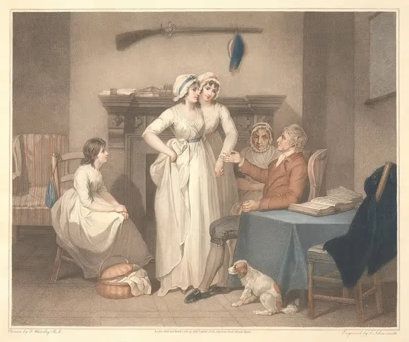 Упреждение отца by Фрэнсис Уитли, 1801 — digital art print download