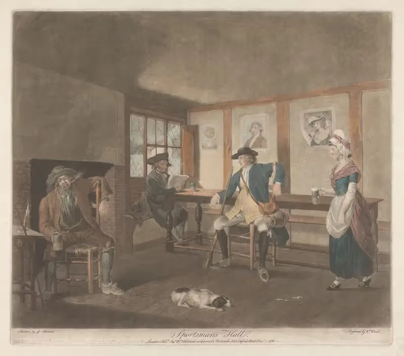 Зал спортсмена by Джордж Морланд, 1788 — digital art print download