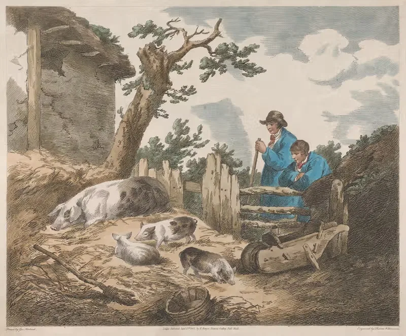 Молодой торговец by Джордж Морланд, 1805 — digital art print download