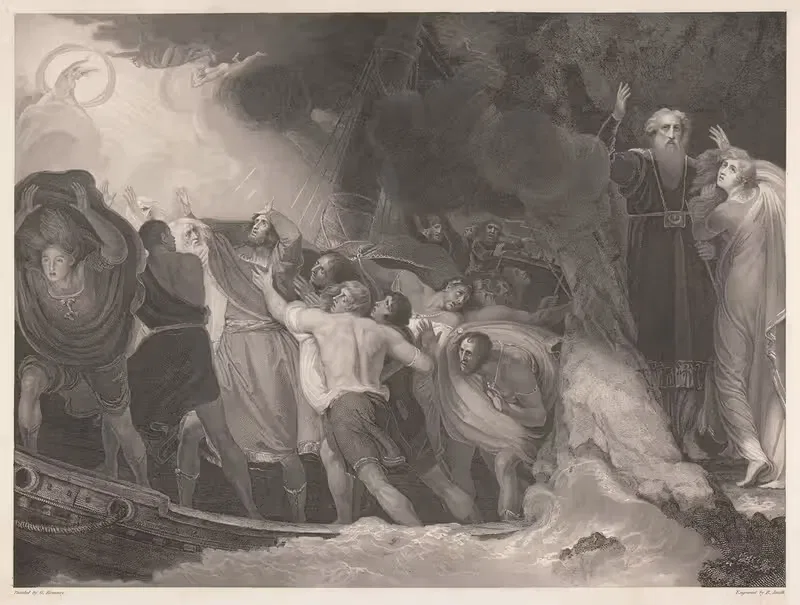 'Tempest', Act I, Scene I by George Romney, 1797 — digital art print download