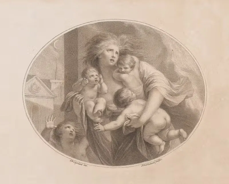Страдающая мать by Джованни Баттиста Чиприани, 1785 — digital art print download