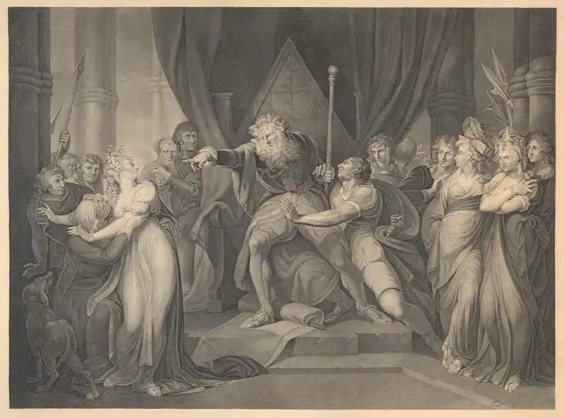Шекспир, Король Лир, акт I, сцена I by Генри Фюссли, 1803 — digital art print download
