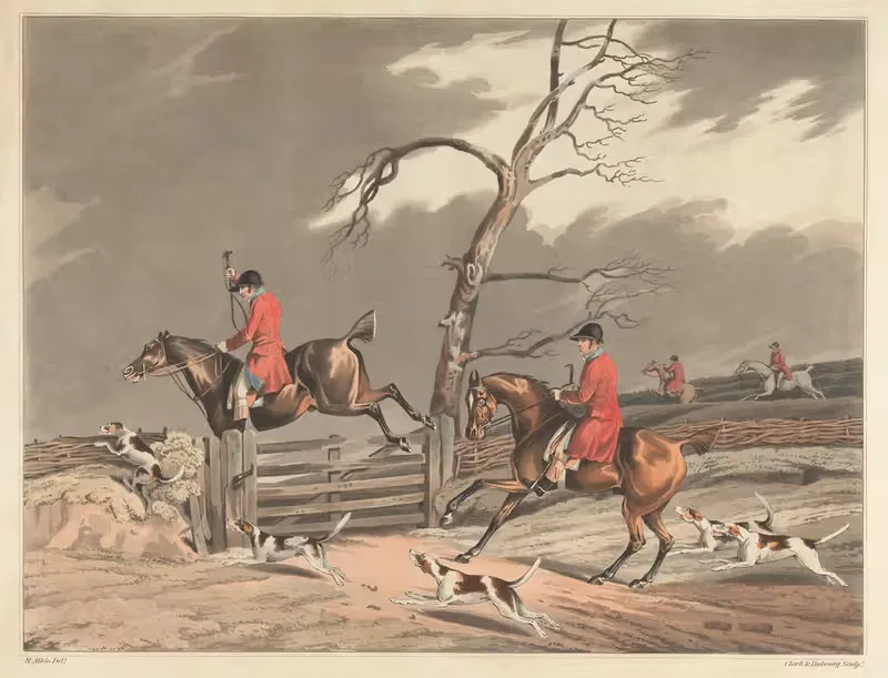 Лисья охота; В полном крике by Генри Томас Алкен, 1813 — digital art print download