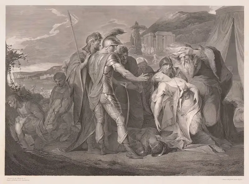 'Король Лир', акт V, сцена III by Джеймс Барри, 1792 — digital art print download