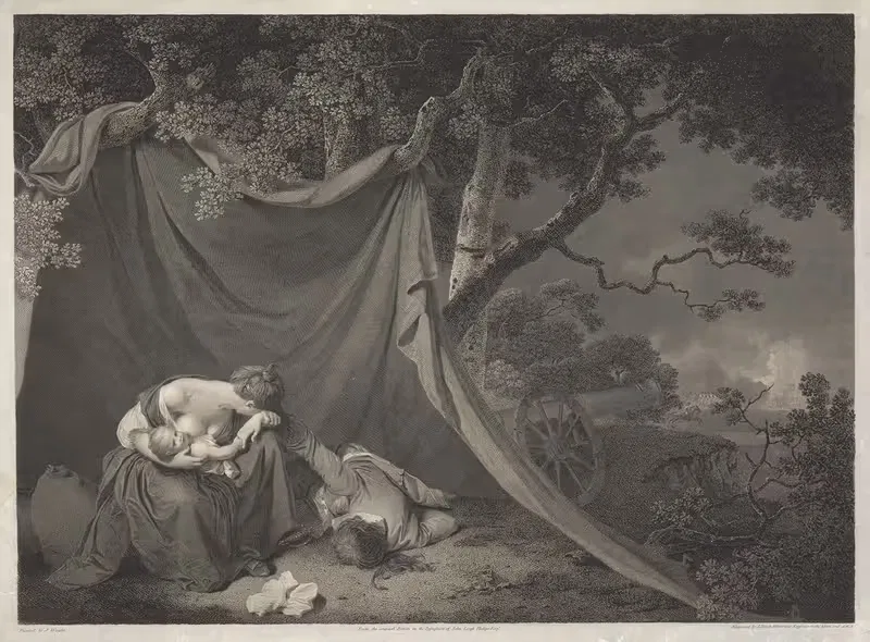 The Dead Soldier by Joseph Wright of Derby, 1797 — digital art print download