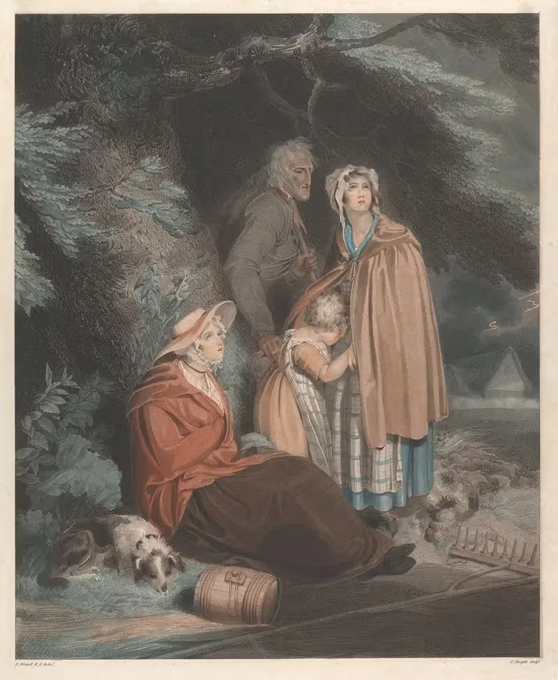 Сборщики сена в бурю by Ричард Уэстолл, 1798 — digital art print download