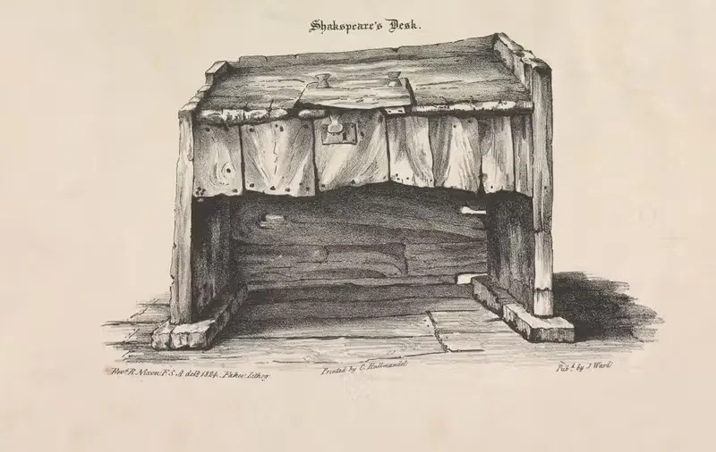 Письменный стол Шекспира by Роберт Никсон, 1824 — digital art print download