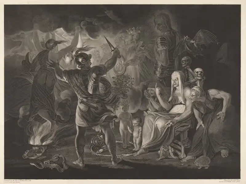 Шекспир, Макбет, Акт IV, Сцена I by Сэр Джошуа Рейнольдс, 1802 — digital art print download