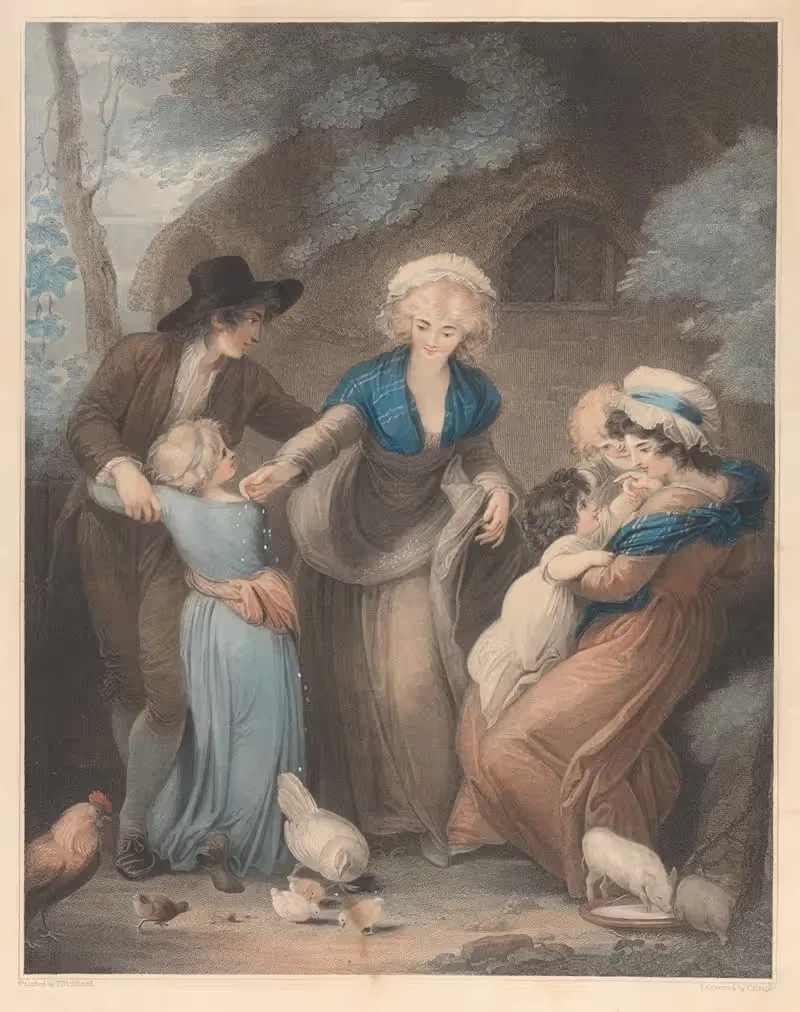 Семья арендатора by Томас Стотард, 1800 — digital art print download