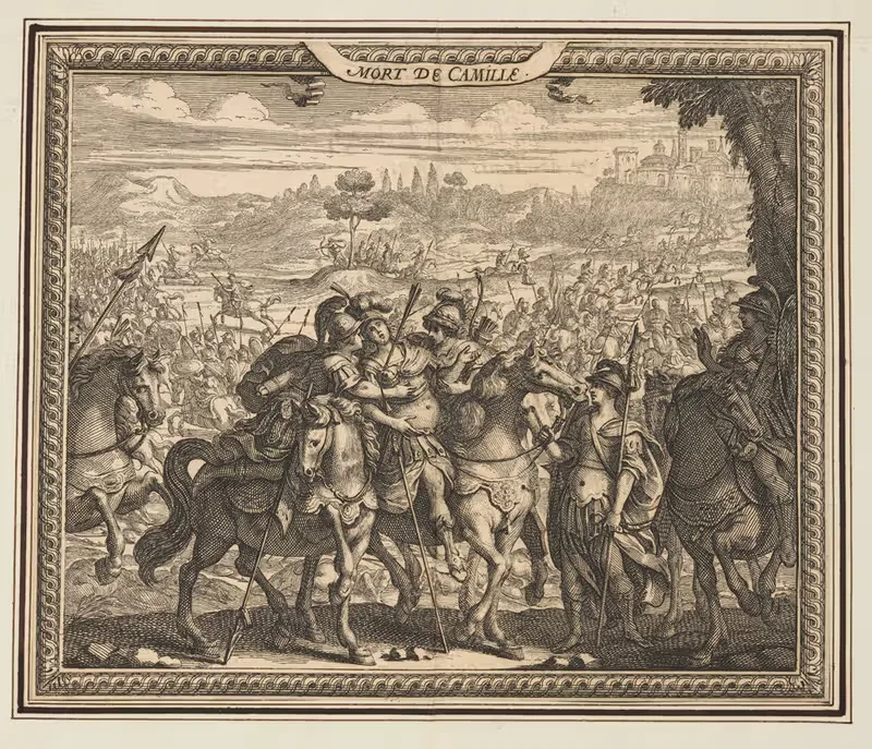 Смерть Камиллы by Авраам Боссе, 1648 — digital art print download