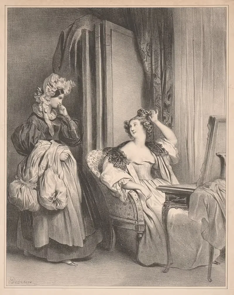La toilette — Achille Devéria