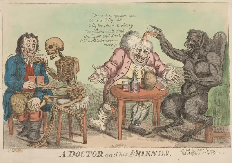A doctor and his friends. — Anonymous