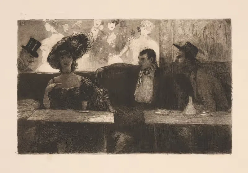 Brothel scene by Anonymous — digital art print download