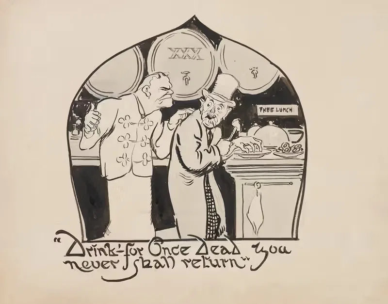 Пейте – ведь однажды умерев, вы никогда не вернетесь by Аноним, 1912 — digital art print download