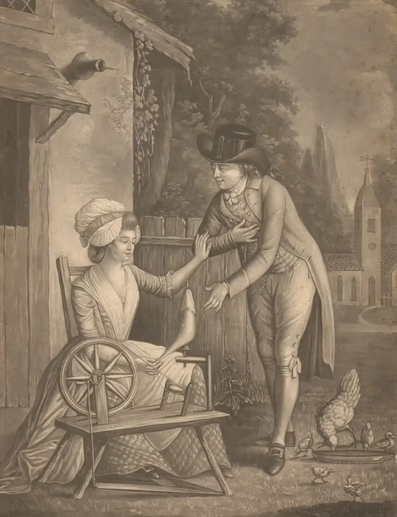 Жокей и Дженни. by Аноним, 1782 — digital art print download