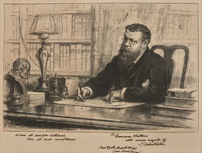 John Fiske. by Anonymous, 1885 — digital art print download