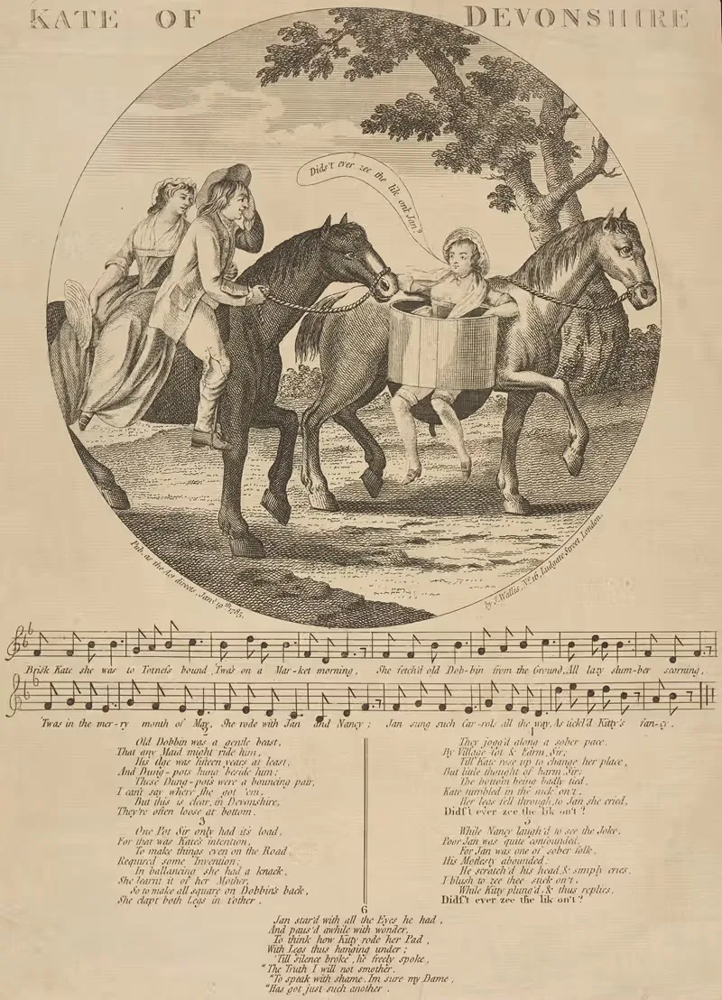 Кейт Девонширская. by Аноним, 1785 — digital art print download