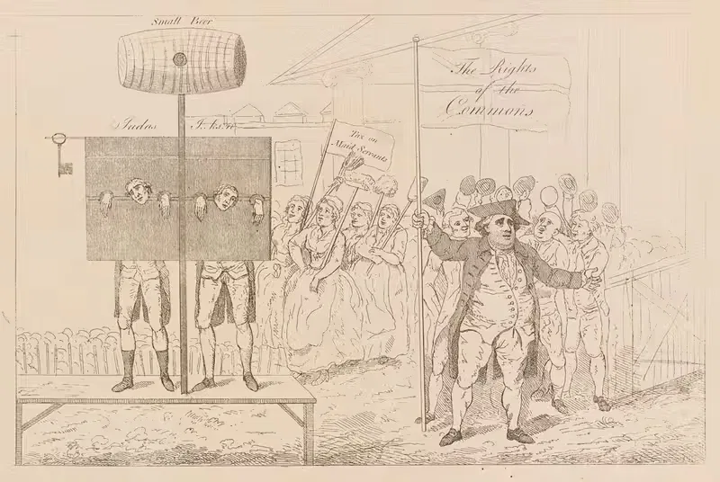 Сэр Сесил Рэй в позорном столбе by Аноним, 1783 — digital art print download