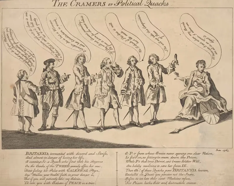 The cramers or political quacks. — Anonymous
