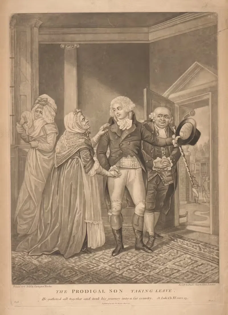 Блудный сын прощается. by Аноним, 1792 — digital art print download