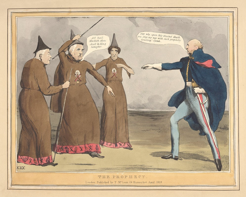 Пророчество. by Аноним, 1829 — digital art print download