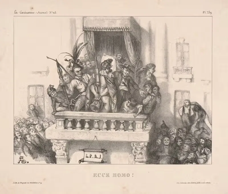 Эссе Хомо! (Смотрите на человека!) by Огюст Букэ, 1833 — digital art print download