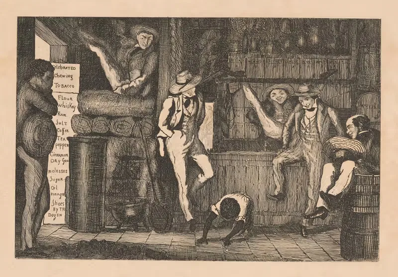 Магазин в Натчесе by Огюст Эрвье, 1836 — digital art print download