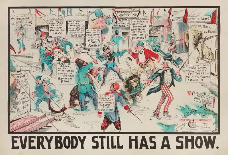 У всех все еще есть шоу by Кэри Карикатур Сервис, 1915 — digital art print download