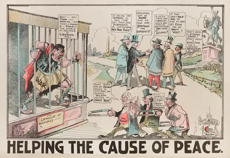 Helping the Cause of Peace — Carey Cartoon Service