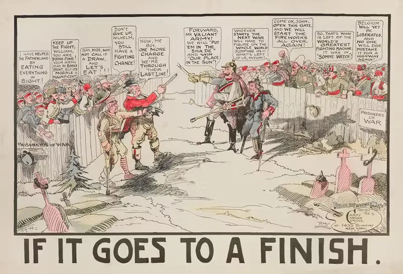 Если это дойдет до конца by Кэри Карикатур Сервис, 1916 — digital art print download