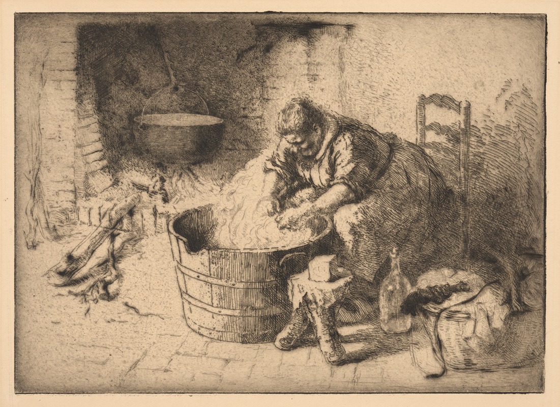 Washerwoman by F. Polat — digital art print download