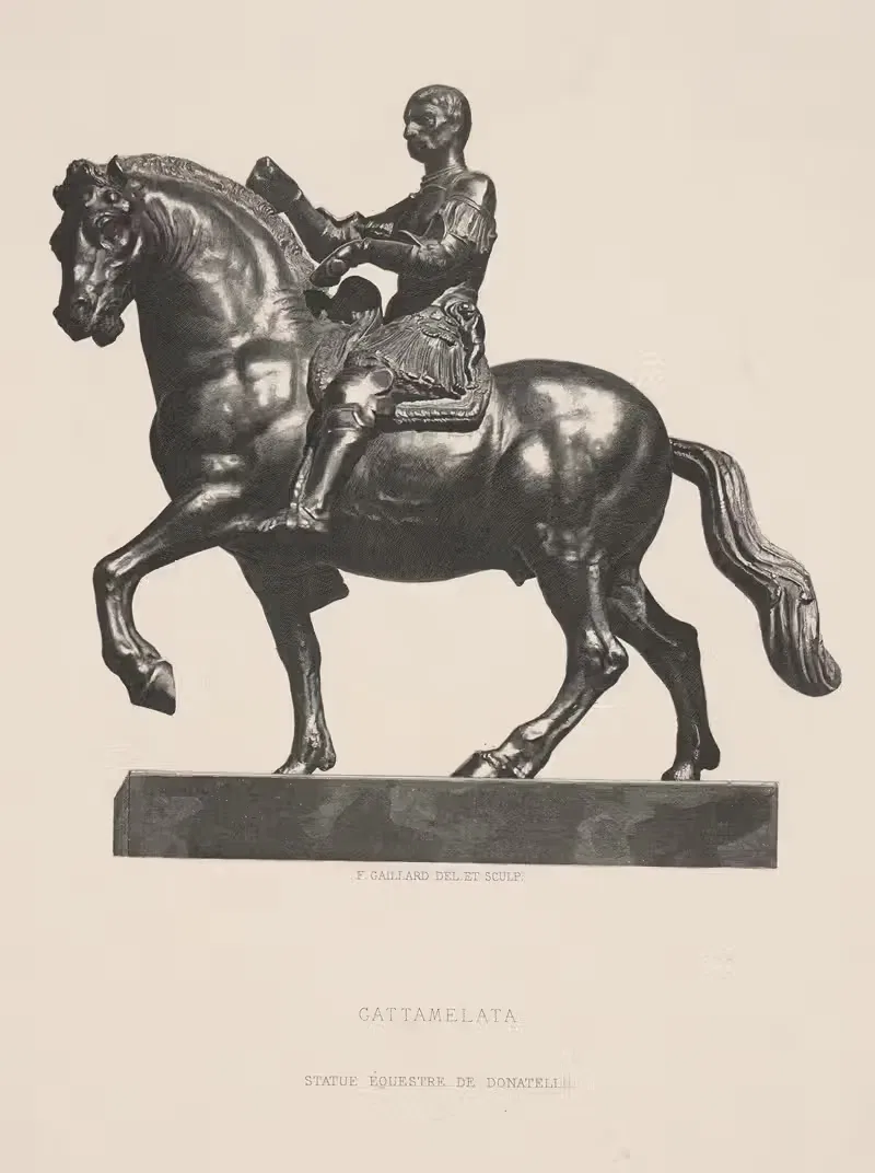 Гаттамелата, конная статуя Донателло by Фердинанд Гийяр, 1866 — digital art print download