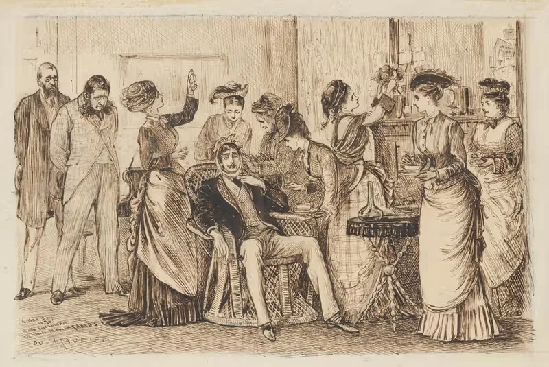 Рождество, 1876. by Джордж Дю Мориэ, 1876 — digital art print download