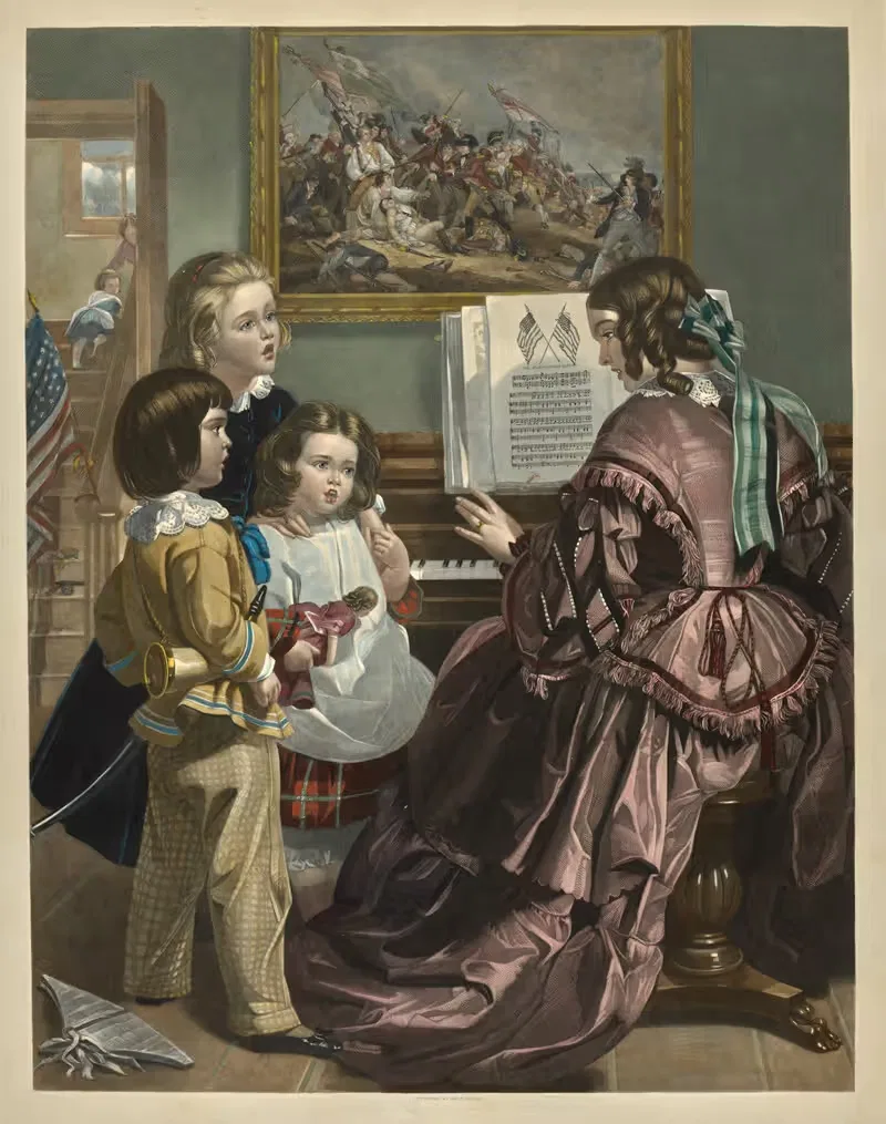 And the Star-Spangled Banner in triumph shall wave. — George Edward Perine