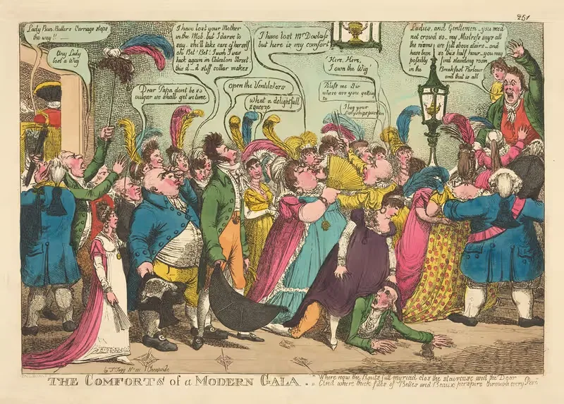 The comforts of a modern gala. — George Moutard Woodward