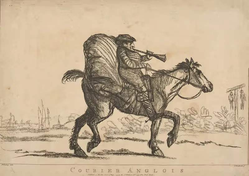 Английский курьер by Генри Уильям Бунбери, 1774 — digital art print download