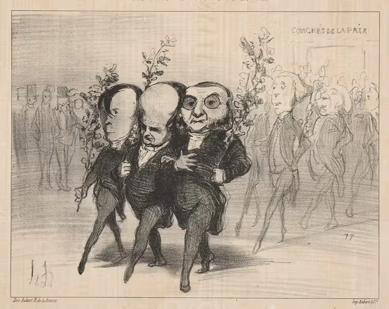 Having completed their work . . . The streets of Paris! — Honoré Daumier