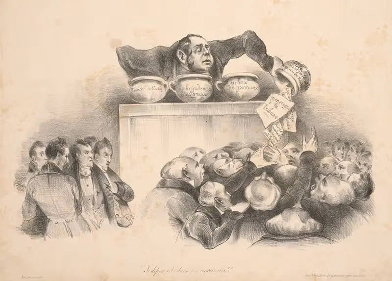 Je dépose cela dans vos consciences!! — Honoré Daumier