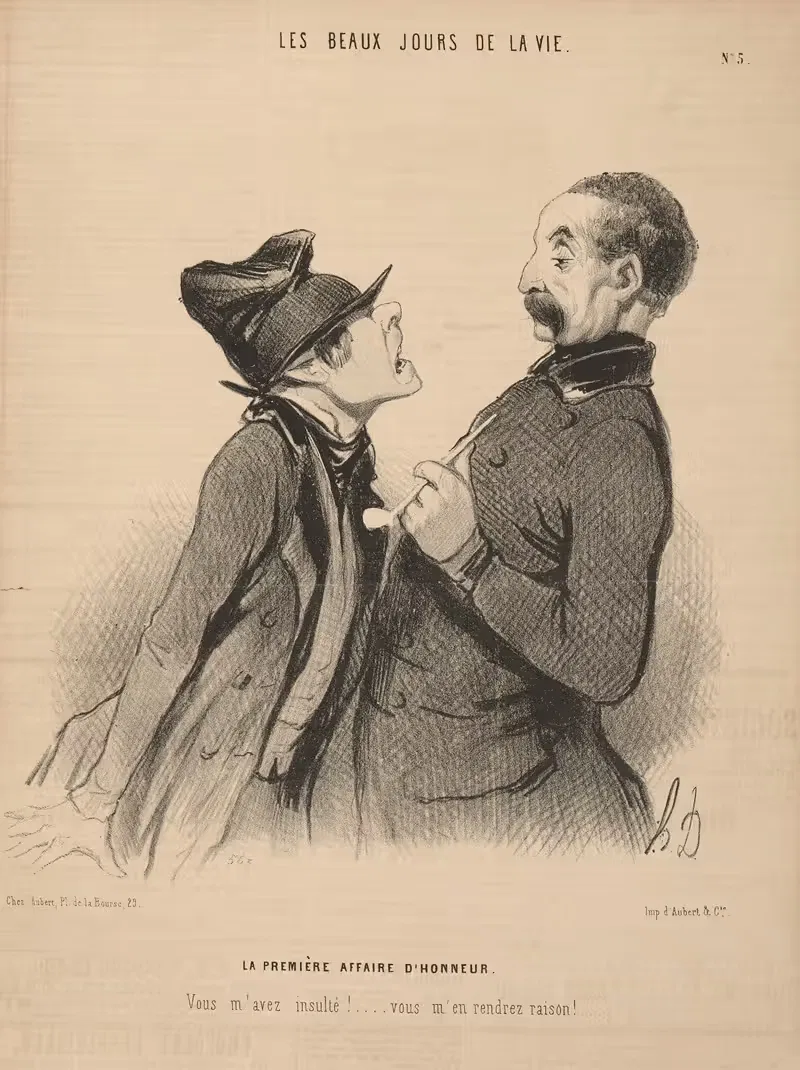 Первый случай чести 1844. — Оноре Дома