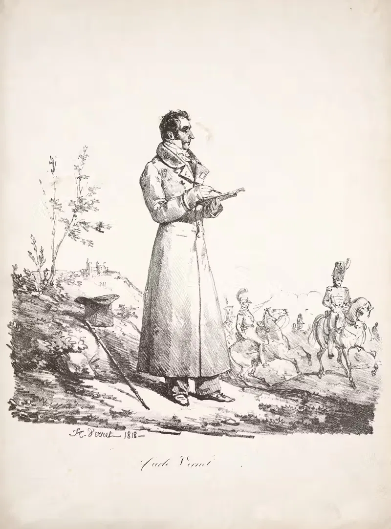 Carle Vernet by Horace Vernet, 1818 — digital art print download